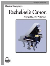 Canon piano sheet music cover